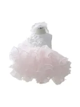 ДЕТСКИЕ WOW Формальные Розовый Vestido Infantil Новорожденный Девушки Свадьба День Рождения Платье Девушки Цветка Платья для 0-2 лет 8052