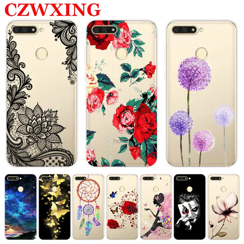 

Huawei Honor 7C Case Silicone Soft TPU Phone Case For Huawei Honor 7C AUM-L41 Honor7C AUM L41 Russian Version Back Cover 5.7