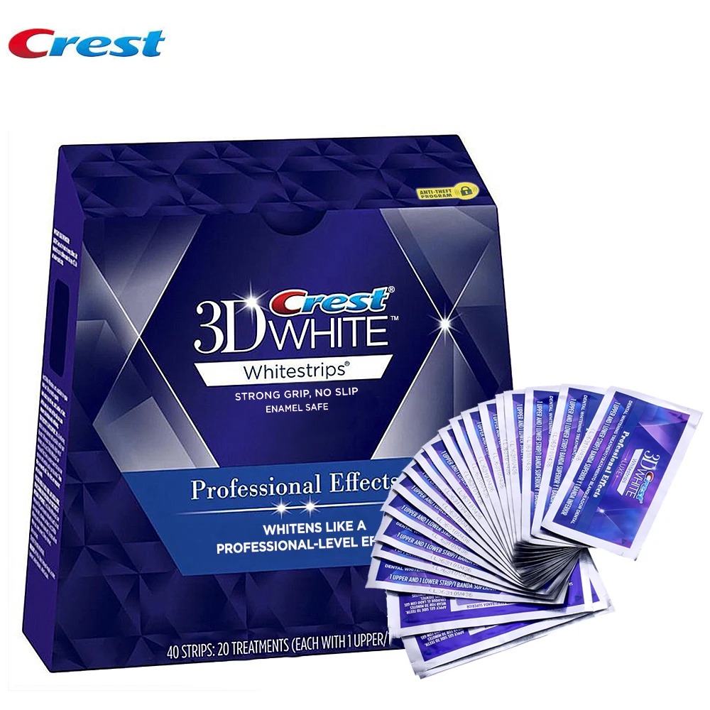 

Crest 3D White Teeth Whitestrips Tooth Bleaching Kit Oral Hygiene Teeth Whitening Dental Products Tooth Cleaning for Smile