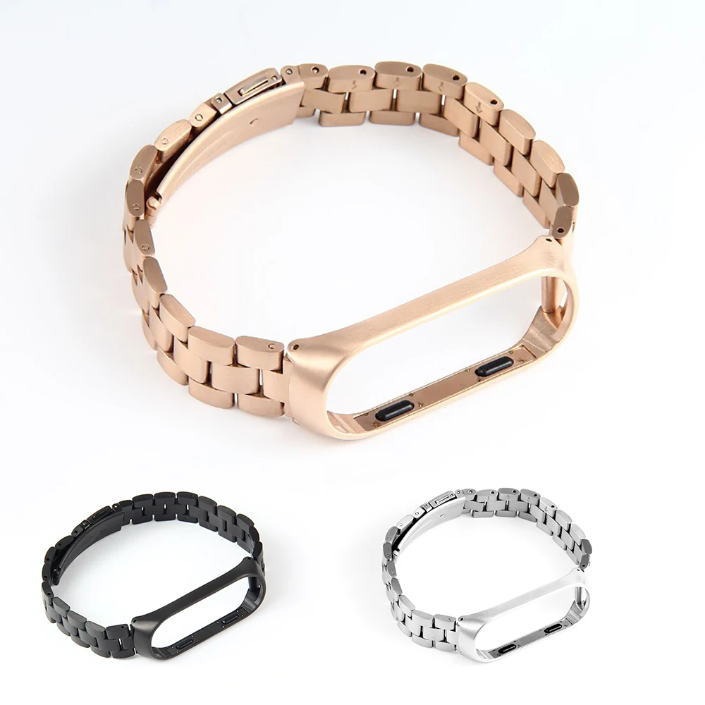 

Mi band Bracelet for xiaomi mi band 3 4 Watch Strap Stainless Steel Watchband Smart Watch Replaceable Strap For Miband 4 3 Strap
