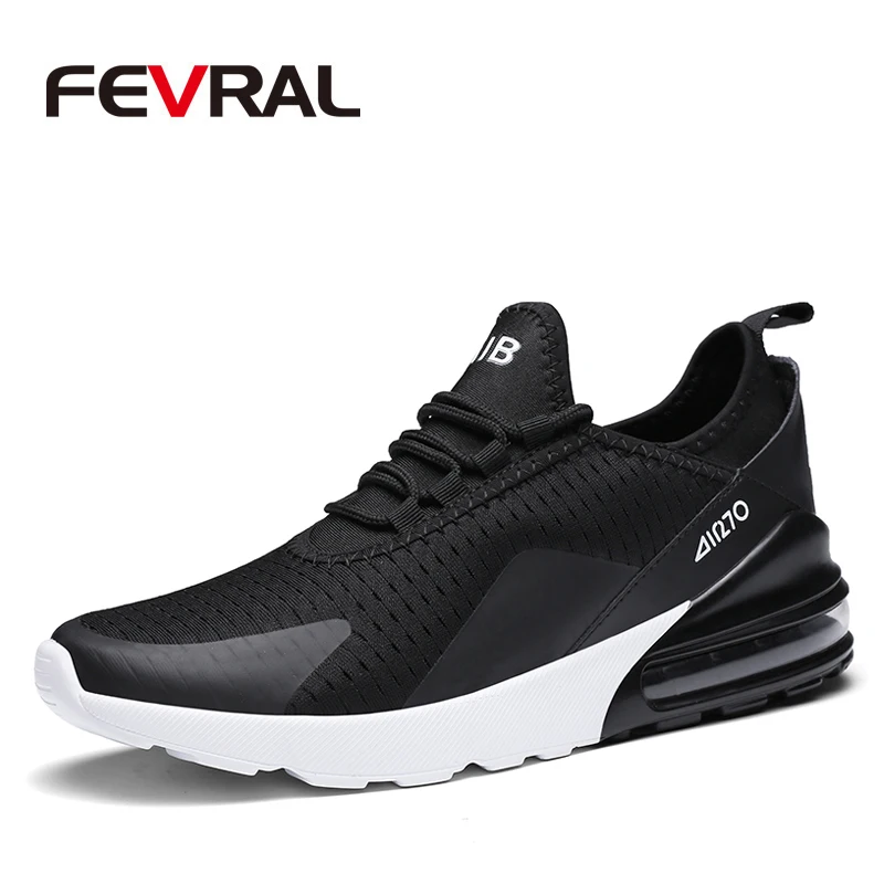 

FEVRAL Light Weight Cheap Men Sport Shoes Lace Up Men Shoes 2019 New Breathable Casual Shoes Sneakers Comfort Running Shoes