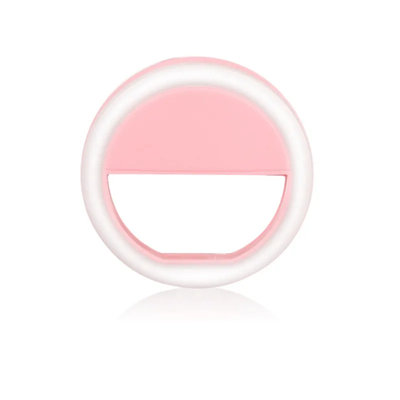 Новое зеркало для профессионального макияжа светодиодный свет мобильного телефона артефакт оснащен 36 шт. светодиодный Бисер для фото заполняющий свет инструменты красоты - Цвет: Pink