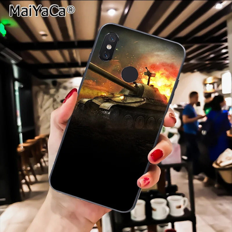 MaiYaCa world of tanks Черная мягкая крышка чехол для телефона для Xiaomi Redmi8 4X 6A S2 7A 6A Redmi 5 5Plus Note5 7 Note8Pro - Color: A15