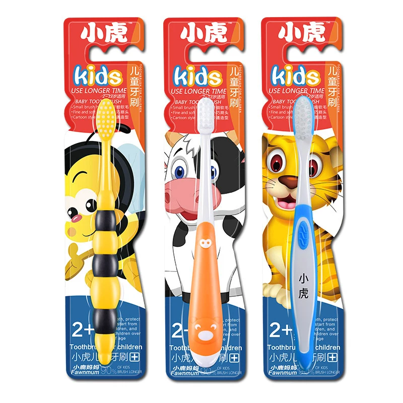 

2-12Y 1 Pc Children Toothbrush High Quality Children's Oral Care Toothbrush SS Super Soft Hair Style Cute Cartoon Toothbrush