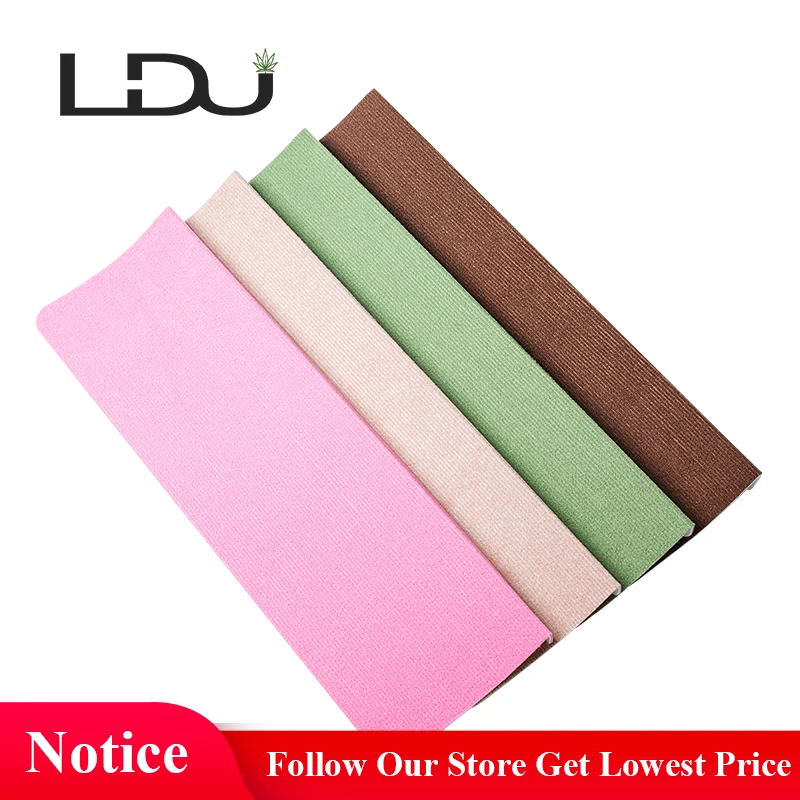 RULDGEE Solid Color Self-adhesive Non-slip Polyester PVC Home Stair Carpet for Living Room Stair Mat Protector Rug