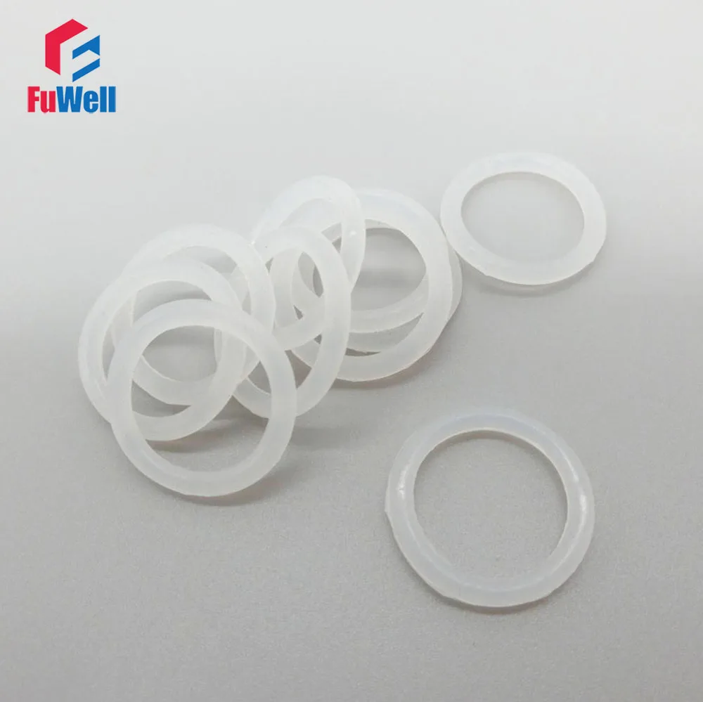 AD 5mm-80mm Weiß O-Ringe aus lebensmittelechtem Silikonkautschuk Dicke 1,5mm 