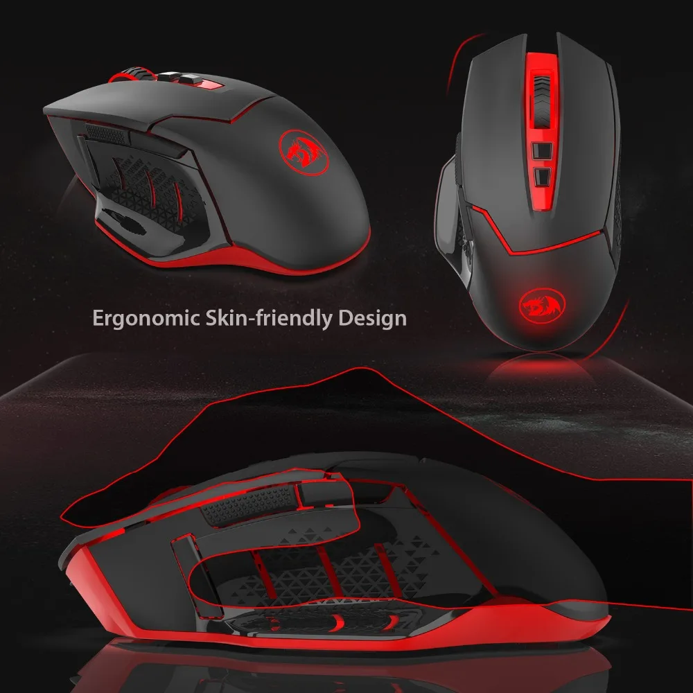 redragon профессиональных беспроводной игровой мышь 8 кнопки мыши на MMO