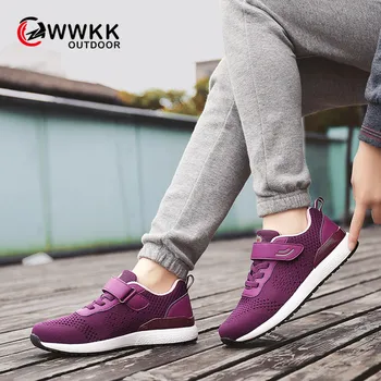 

WWKK Sneakers For Women Walking Leisure Travel Comfortable Soft Mesh Ladies Sports Female Shoes Woman Sneakers Basket Femme 2019