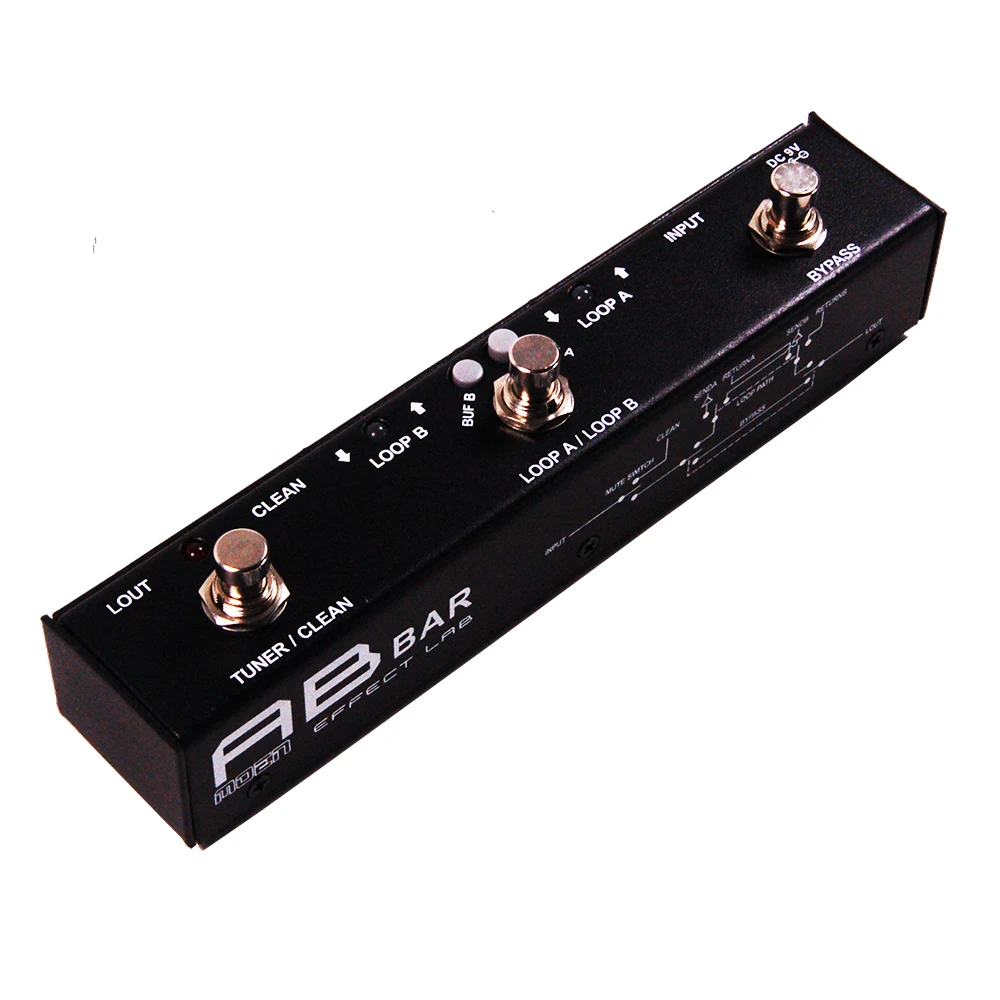 Moen AB BAR Loop Effects True Bypass design High Quality switcher Guitar Effect Pedalguitar