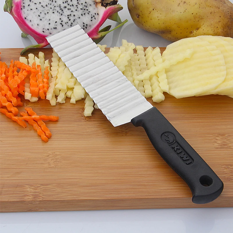 kitchen Tools Creative Potato wire cutter with wave knife kitchen accessories Stainless Steel Potato Slicers kitchen accessories (6)