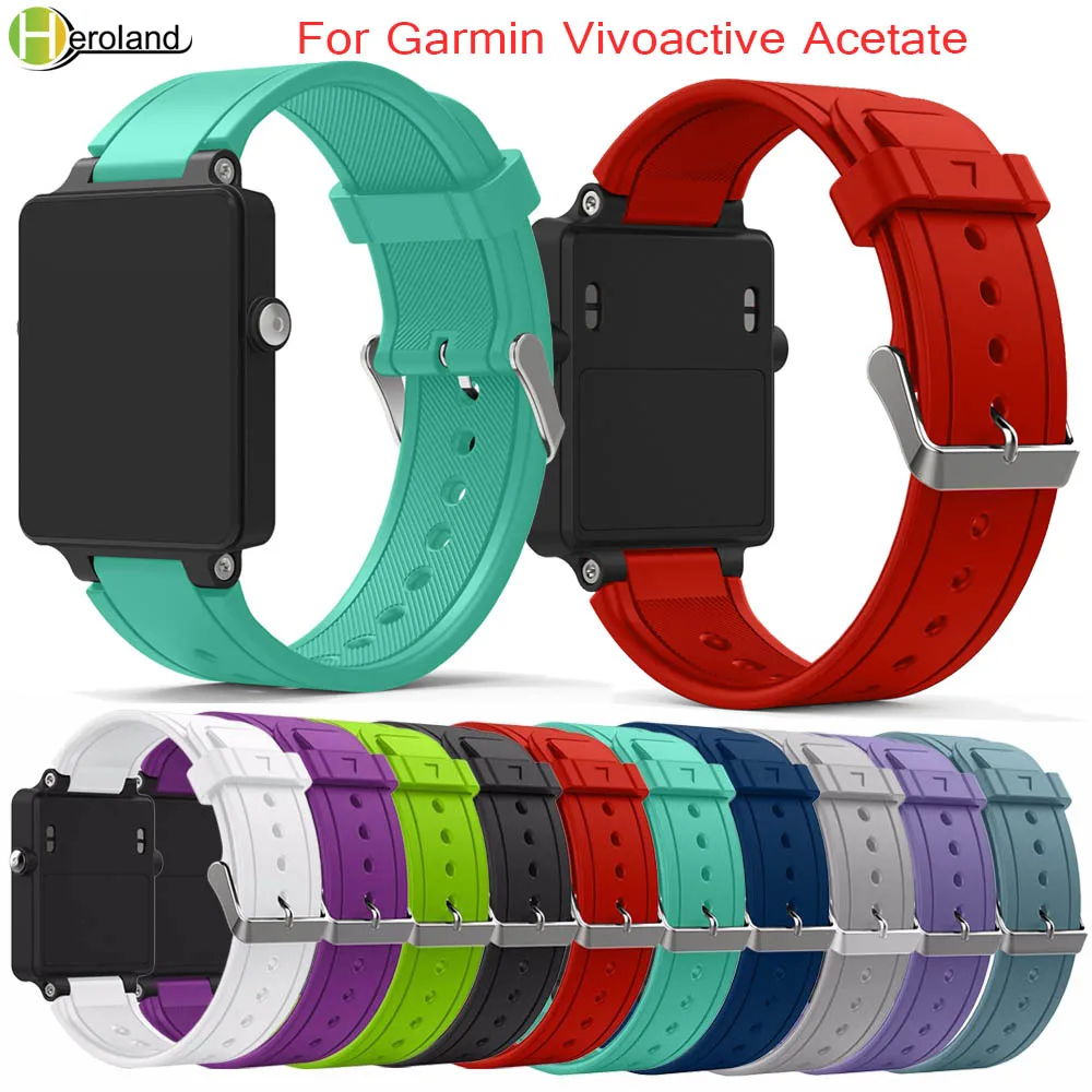 

Ремешок силиконовый спортивный для смарт-часов Garmin Vivoactive Acetate