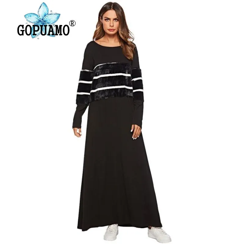 Абая для женщин Бангладеш Кафтан Дубай, кафтан, исламский Костюмы с длинным рукавом одеяние Вышивка мусульманское длинное платье для