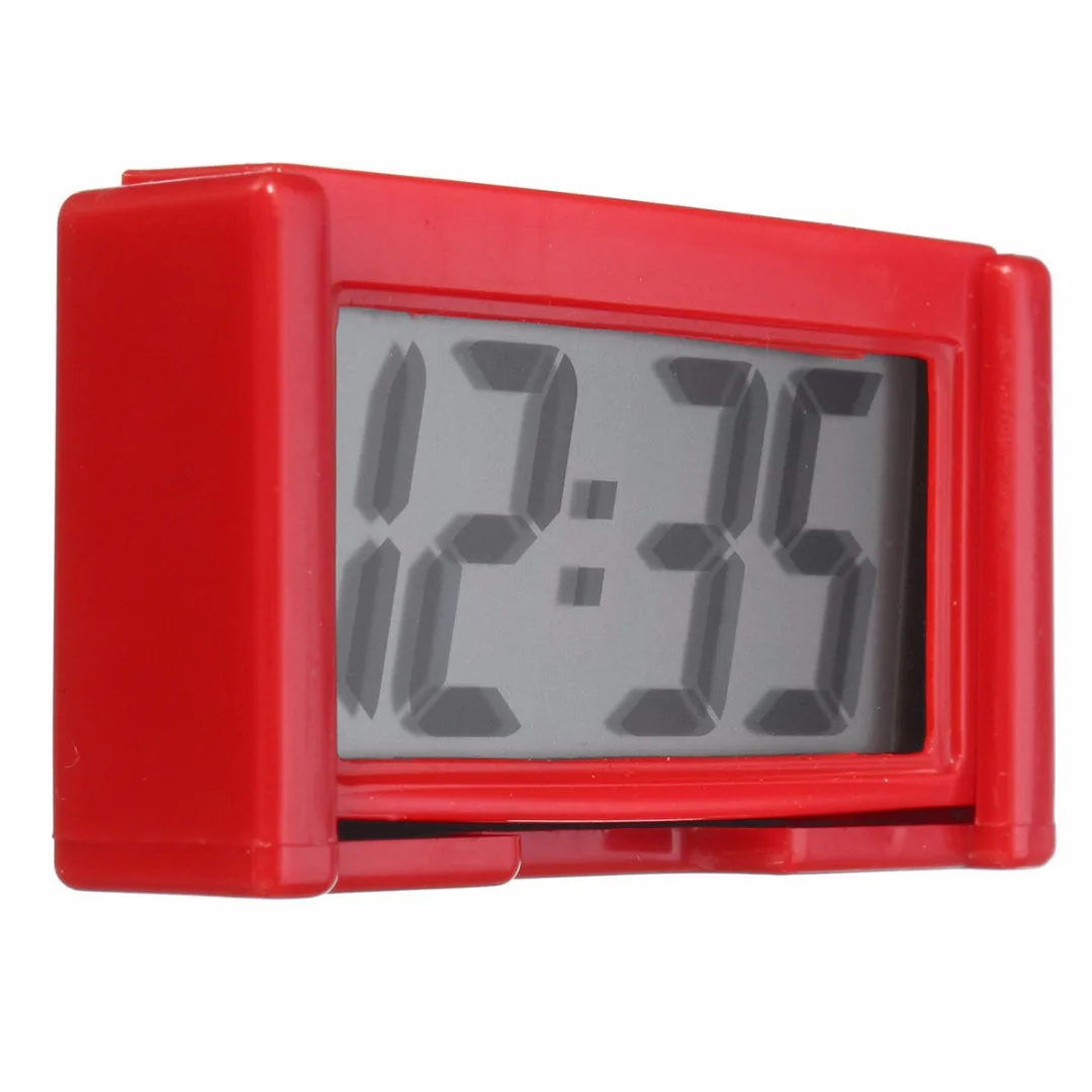 JX-LCLYL LCD Screen Digital Car Dashboard Clock Desk Time Adsorption Bracket Home Office