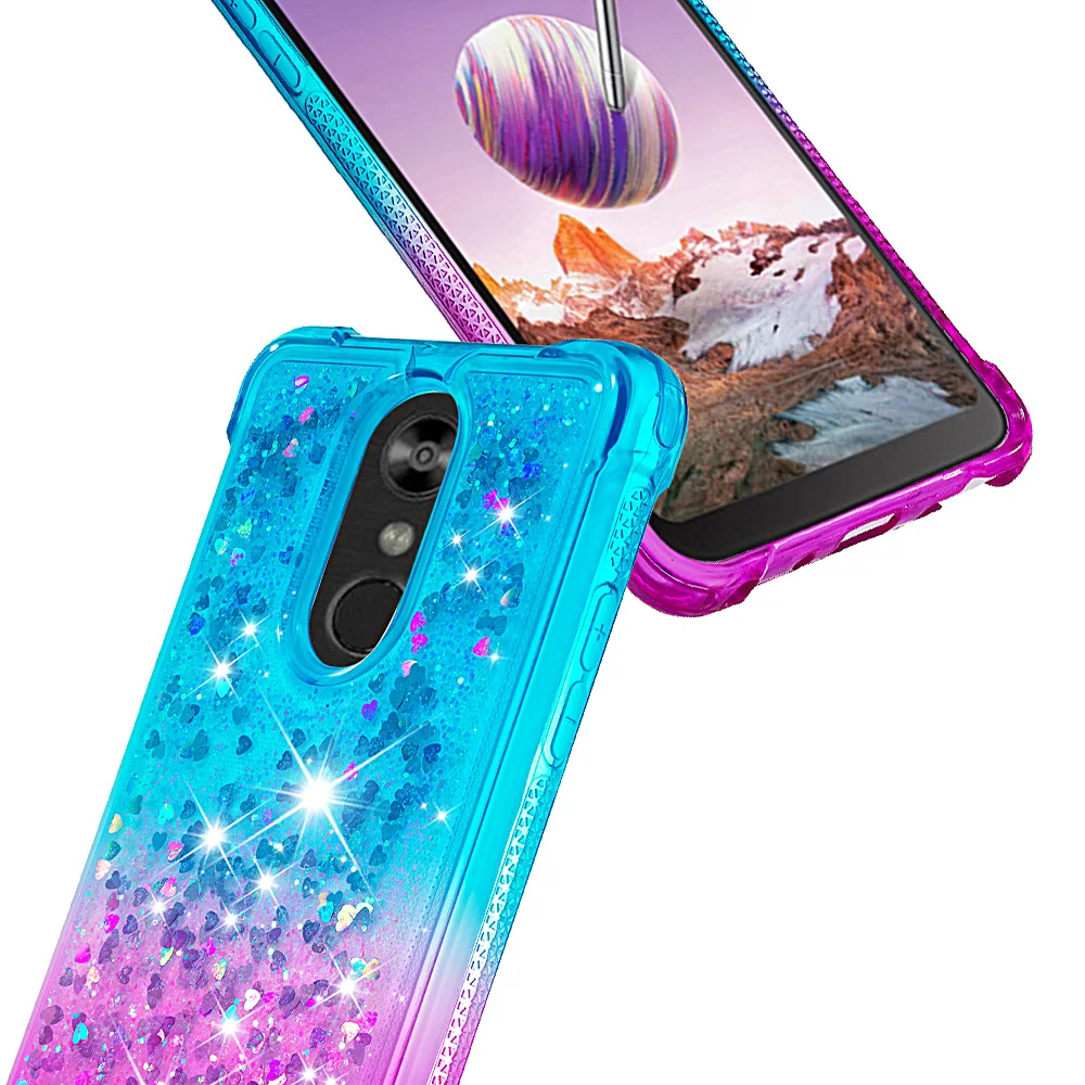 Tikono жидкие блестки песок Чехол для мобильного телефона LG Stylo 4 K8 2018 Aristo 2 Plus LV3