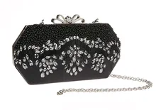 Champagne Abend-handtasche Kristall Party Geldbörse Weiblichen Kette Tasche Luxus Strass Hochzeit Tasche Hochzeitshandtaschen SMYCWL-E0020