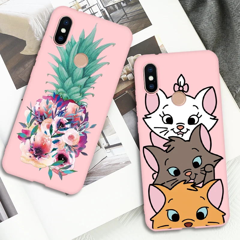 

Candy Pink Silicone TPU For Xiaomi Redmi Mi S2 Y2 A1 A2 8 Lite 9 Note 4 Global 4X 4A 5 Plus 5A 6 6A 7 Pro Pocophone F1 8 Case