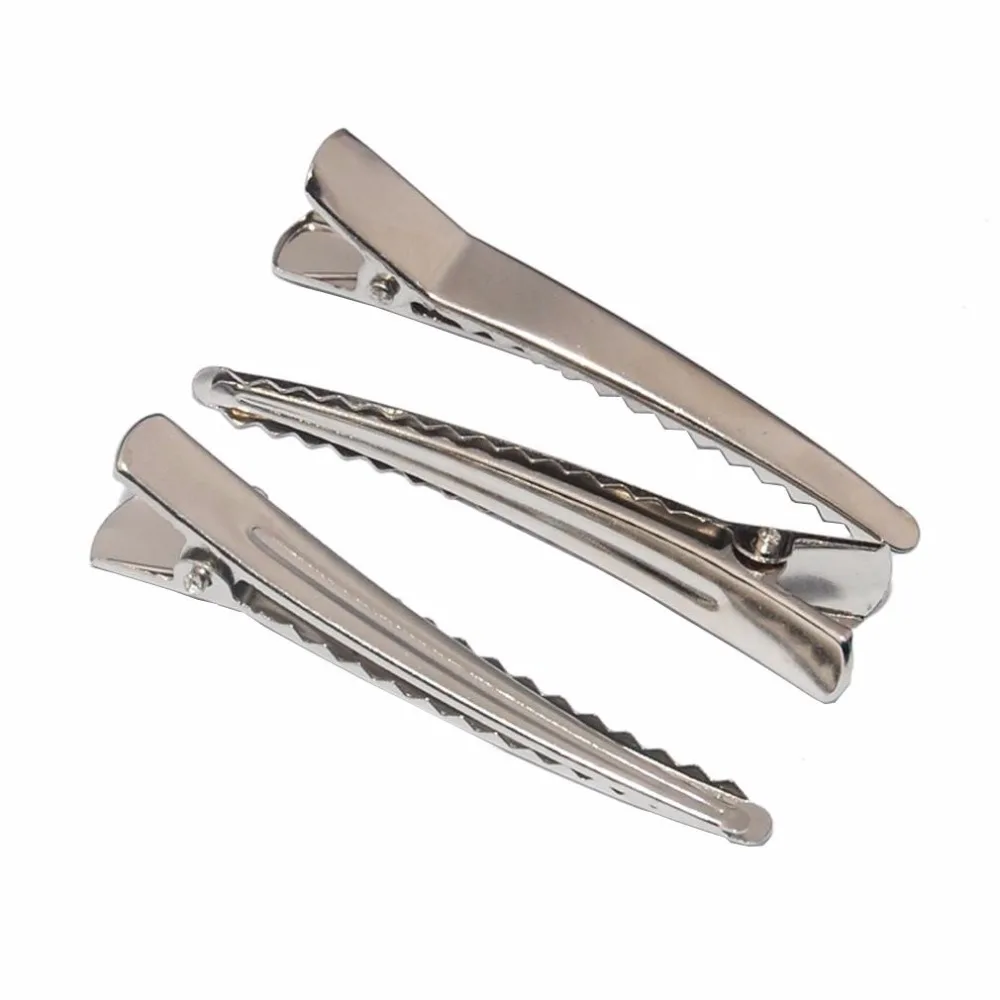 100pcs 35mm 45mm 60mm Alligator Hair Clip Good Quality Barrettes Metal Hairpin for Kids DIY Crafts Headwear Accessories 35mm 50mm 60mm 80mm 100pcs double prong metal hair alligator clip silver barrette crocodile clip hairpin diy hair accessories