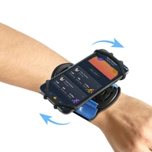 Вращающийся на 360 ° дышащий браслет для тренировки спортивный держатель для телефона для бега с держателем для пеших прогулок на велосипеде