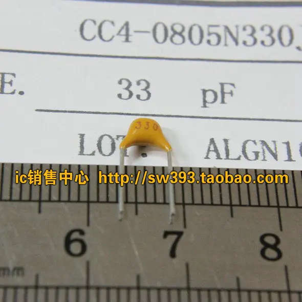 Monolithic capacitor 33PF 330 50V (10 =0.6) | Электронные компоненты и принадлежности