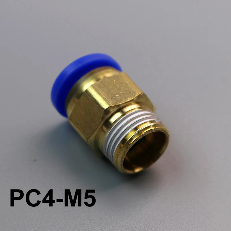 

1Pcs Pneumatic fitting push in air quick connector fittings PC4-M5 Male Tube pipe 4mm thread M5