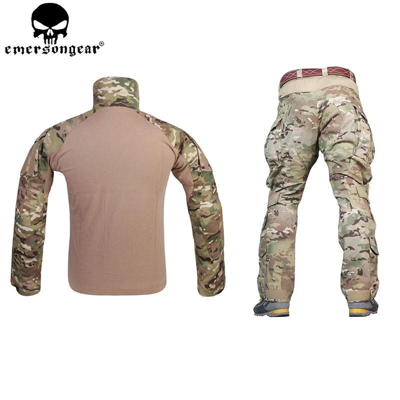 EMERSONGEAR G3 боевая униформа для страйкбола рубашка брюки с наколенниками военный