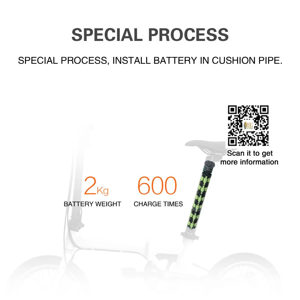 Perfect 16 inch tire 36V 250w student aluminum alloy folding electric bicycle invisible lithium electric bike 6