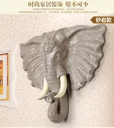 Голова Животного слона висит. Креативное настенное украшение. В гостиной стены играть роль ofing бытовой
