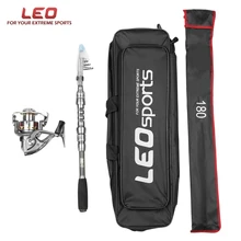 LEO углеродного волокна спиннингом удочка набор 1,8 м 2,1 М 2,4 М 2,7 М 3,0 м 3,3 м 8 шариков подшипников Удочка Комбинированный Комплект Рыбалка