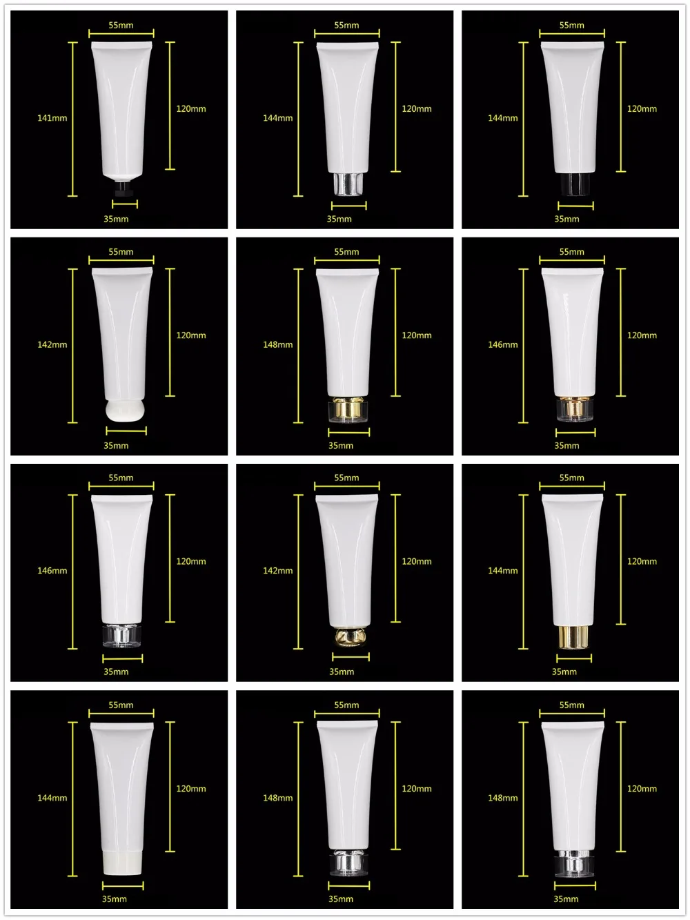 

80g white Cosmetic Cream Tube,Plastic Soft tube,for eye cream/gel/mildy wash/essence fluid/hand cream/sample container