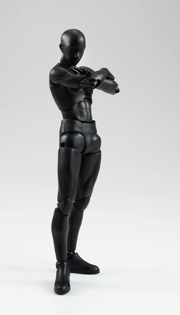 100% Original Bandai Tamashii Nations S.h.figuarts (shf) Action Figure -  Body-kun (solid Black Color Ver.) - Action Figures - AliExpress