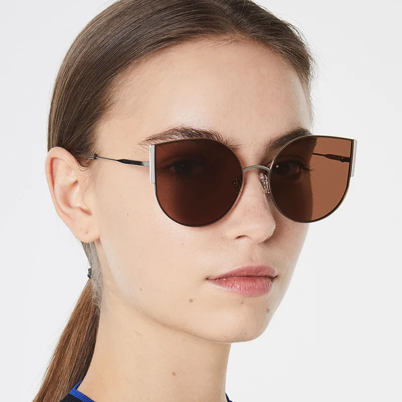 

CURTAIN 2019 New Sexy Classic Cat Eye Sunglasses Women Vintage Sun Glasses Street Beat Shopping Mirror Gafas De Sol Mujer UV400
