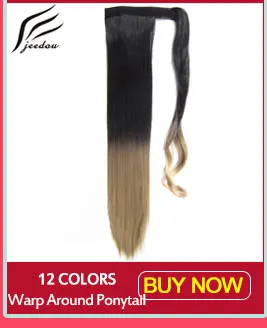 Jeedou Пластиковые Когти хвосты 2" синтетические женские длинные прямые накладные хвост настоящие натуральные волосы шикарный и Модный богемный стиль