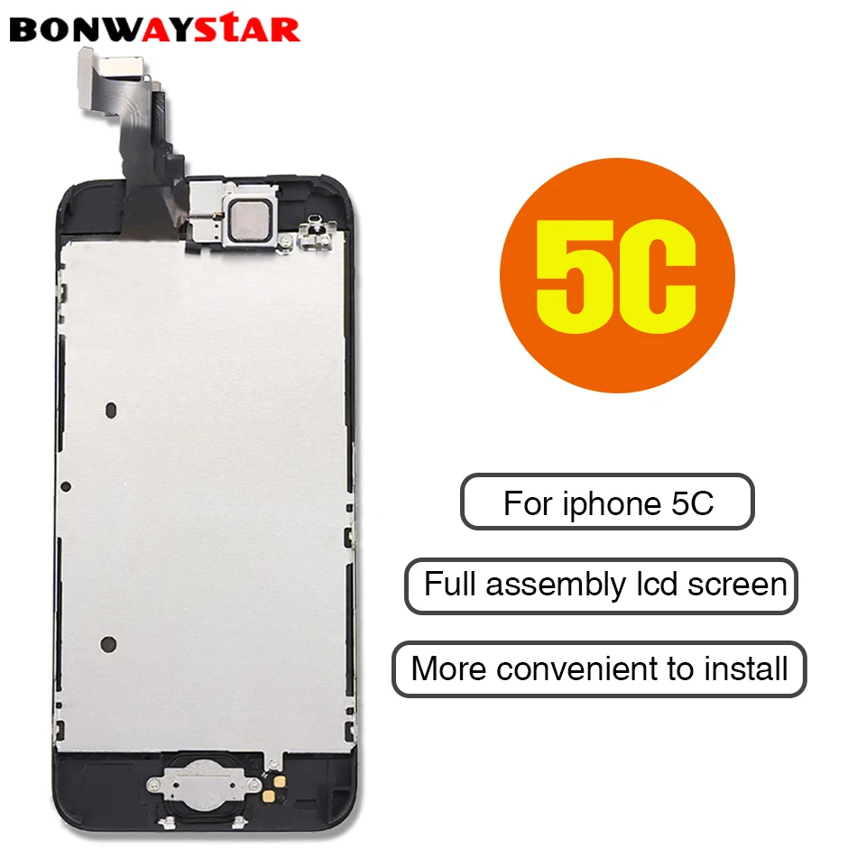 

Full assembly LCD Screen for iPhone 5C Full LCD display touch Screen for iphone 5c full Digitizer ecran Replacement+front camera