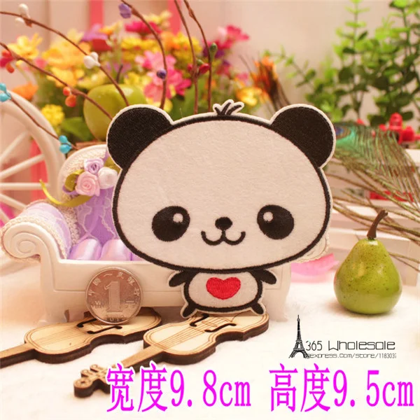 Cute Panda Iron on Cloth Patches - 3