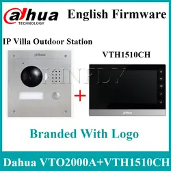 Dahua VTH1510CH 7 дюймов IP комплект VTO2000A 2 двери пульт дистанционного управления домофон с мобильное приложение модель обновления VTH1550CH VTH1660CH с