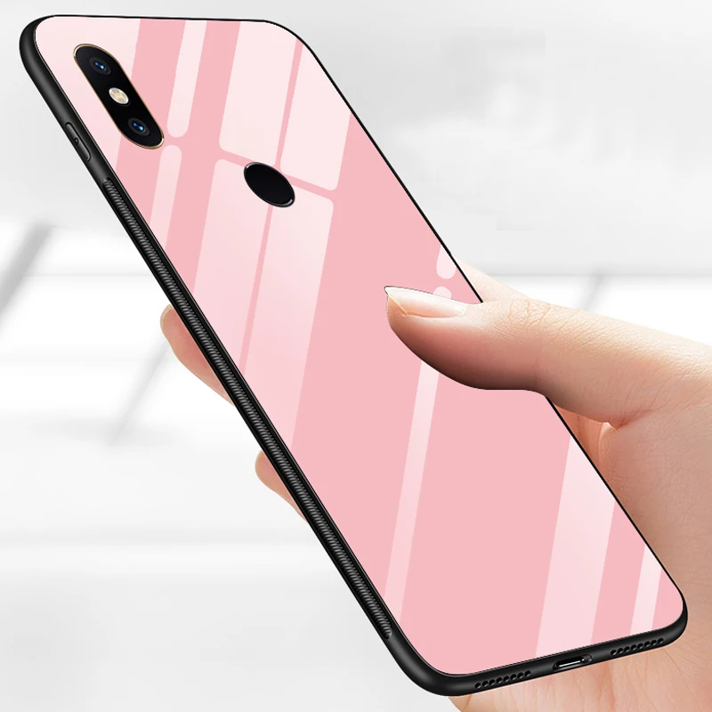YUETUO ТПУ закаленное стекло для задней панели телефона capinha оболочка чехол xiaomi mi 8