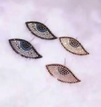 

Bridal jewelry free shipping hot sellhot sell 925 fashion beautiful white crystal Eye Jewelry earrings