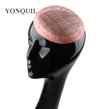 

Pink or 16 Color 15 CM round Party fascinator bases High quality sinamay base fascinators hats wedding royal headwear 5pcs/lot