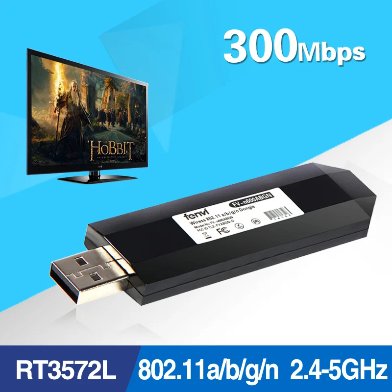 300 Мбит/с двухдиапазонный беспроводной USB WiFi Lan адаптер Ralink RT3572 Dongle 2,4 г/5 ГГц WIS12ABGNX WIS09ABGN для samsung Smart tv