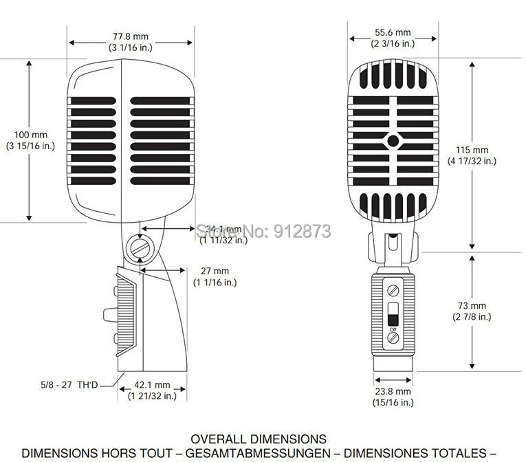 Vm-60 Golden Rose Цвет динамический ретро микрофон Винтаж Стиль старые антикварные microphon Лидер продаж хорошее качество