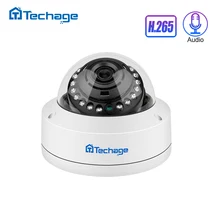 H.265 4MP 5MP 48V POE IP камера 2,8 мм купольная Крытая уличная Антивандальная аудио запись P2P ONVIF CCTV видеонаблюдения