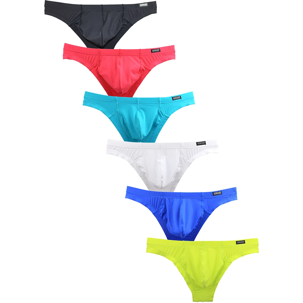 

iKingsky Men's Cheeky Briefs Sexy Low Rise Pouch Men Underwear