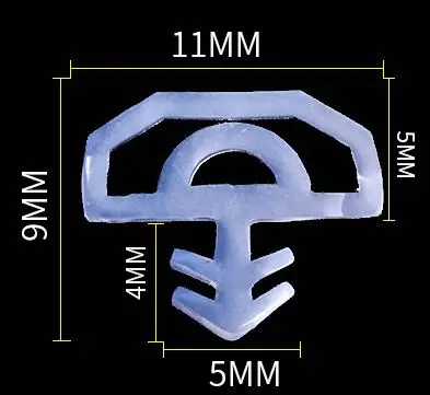 10 м силиконовые уплотнительные полосы двери и окна ванная комната пыле ветрозащитный шумоизоляция - Цвет: NO4