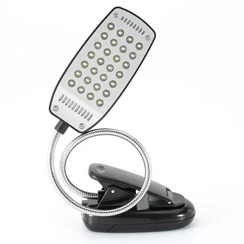 

Desktop Light USB & Battery Powered 28 Leds Reading Lamp With Headboard Clamp Compatible For PC TN88