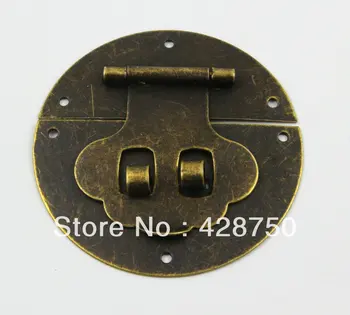 

Antique Brass Jewelry Box Hasp Latch Lock 50mm with Screws