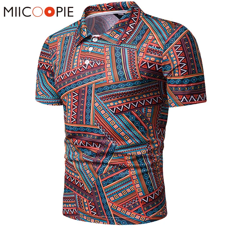

Summer Men Polo Shirt 2019 New Men Casual Nationality Style Printed Short Sleeve Polo Homme De Marque Haute Qualite Camisa Polo
