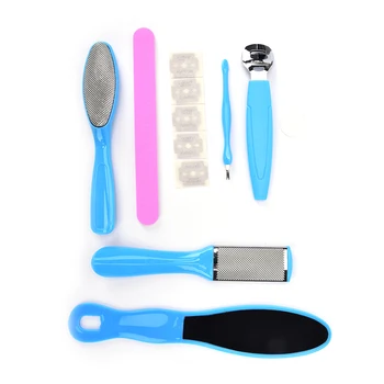 

Foot File Set Dead Hard Skin Callus Remover Scraper Pedicure Rasp Tools 1x Set Of 6PCS Foot Files 1PC Silicone Sheet 3PCS Blades