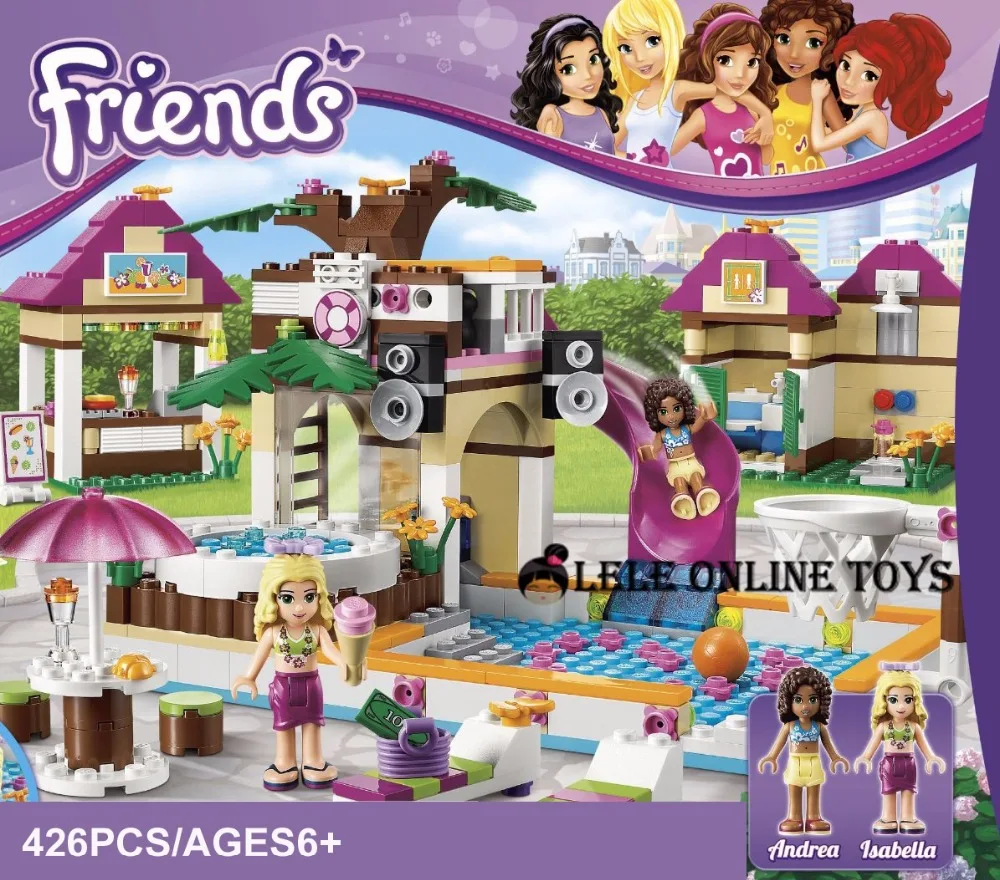 Building Blocks Set Compatible with Friends 442 Pcs 2 Toy Figures DIY