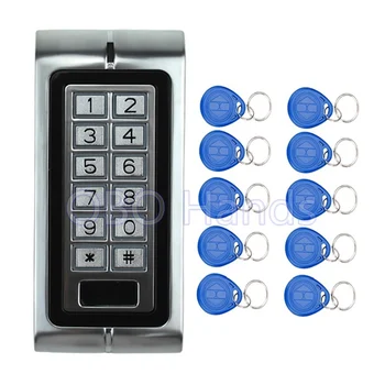 

Free Shipping!125KHZ Metal Access Controller Keypad Waterproof RFID Door Lock Access Control System K2 Model+10 pcs RFID Keyfobs