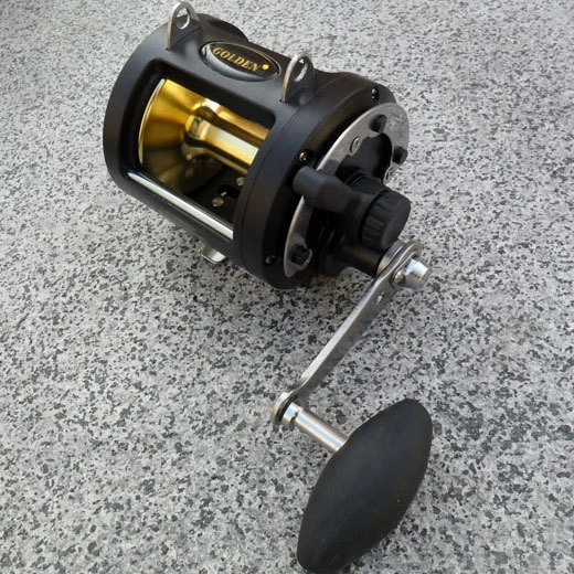 Freeshipping, GOLDEN LD9000 24kg 8BB, deep sea boat fishing trolling reel